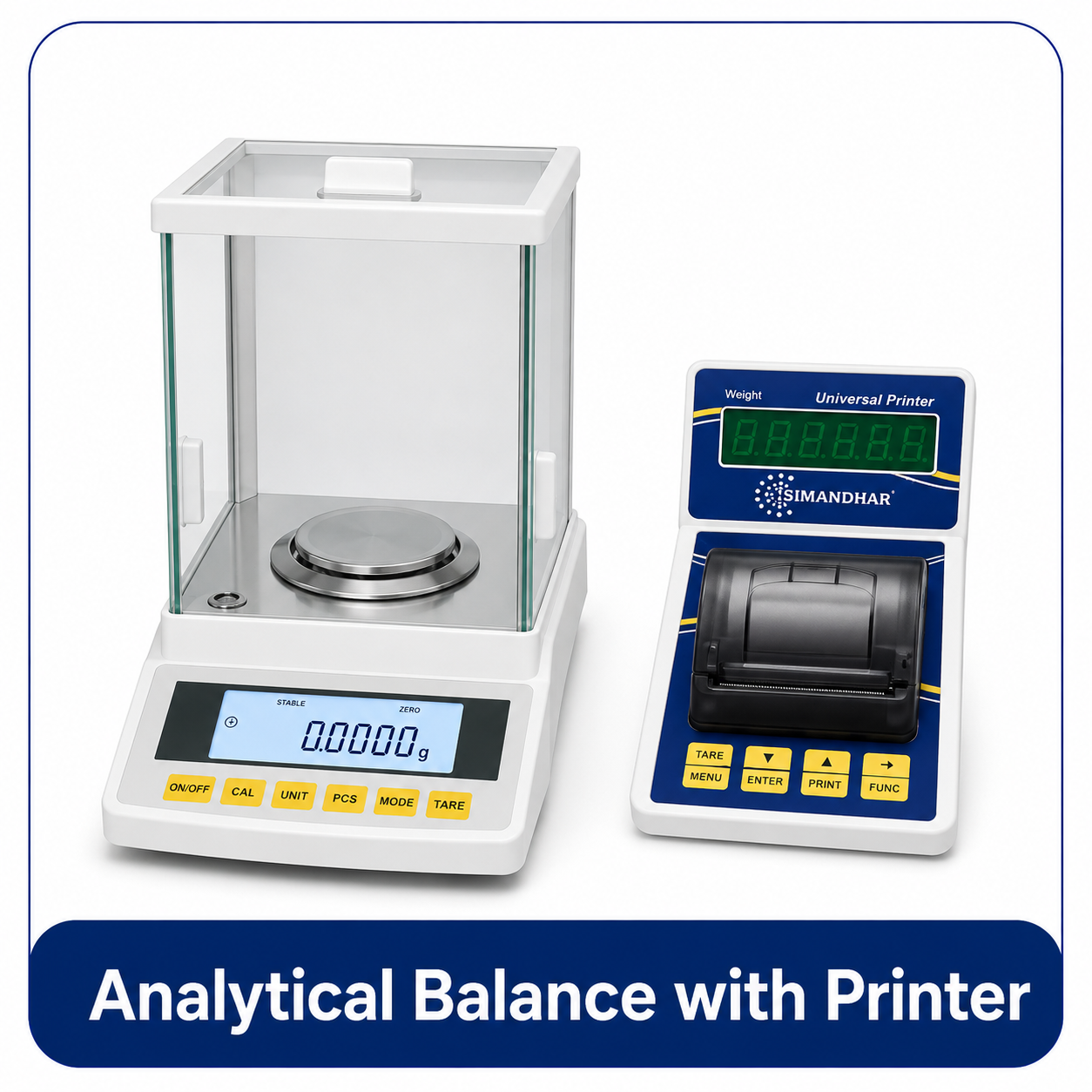 Analytical balance with Printer